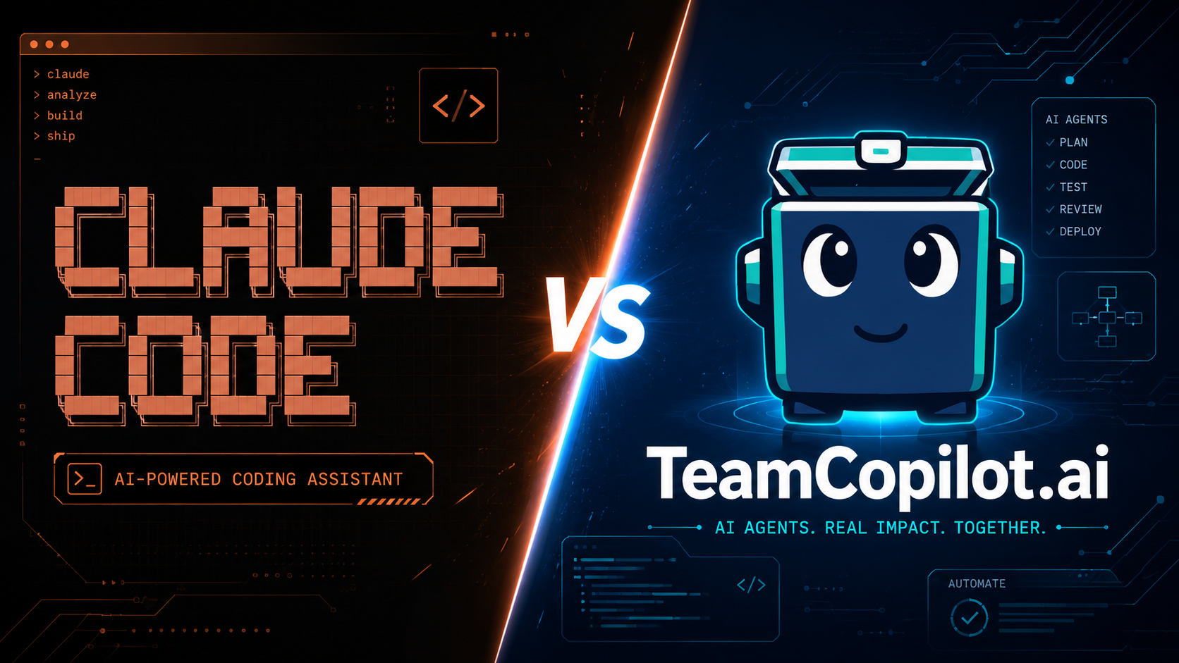 TeamCopilot versus Claude Code